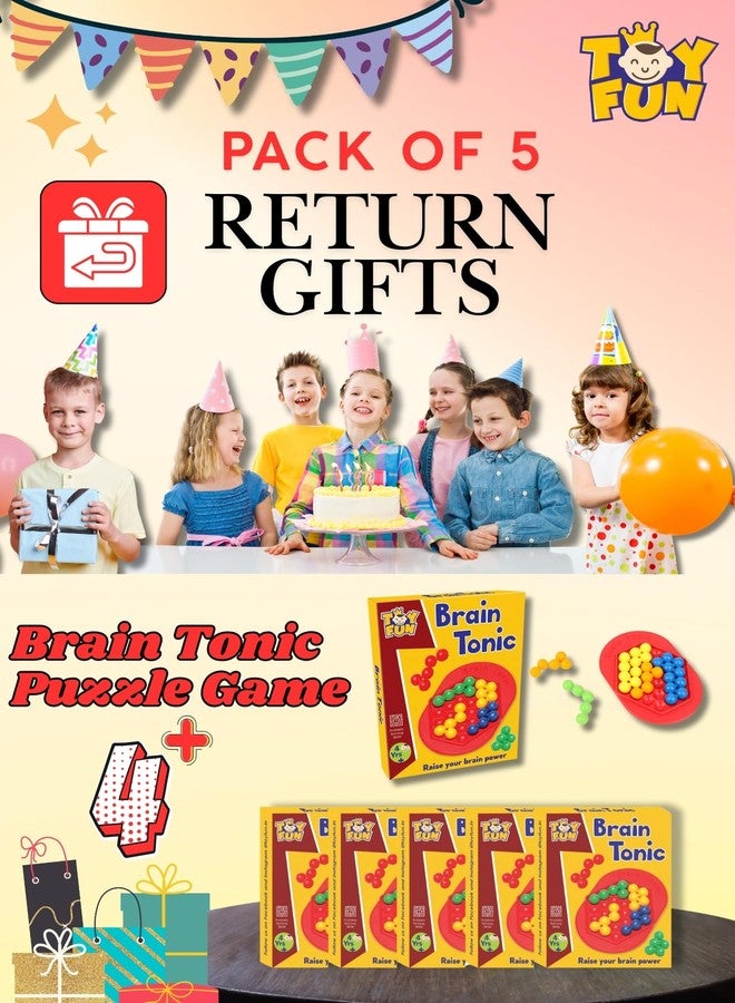 TOY FUN Return Gifts for Kids - Pack of 5 - Brain Puzzle for Kids 7 to 10 Years - Image 5